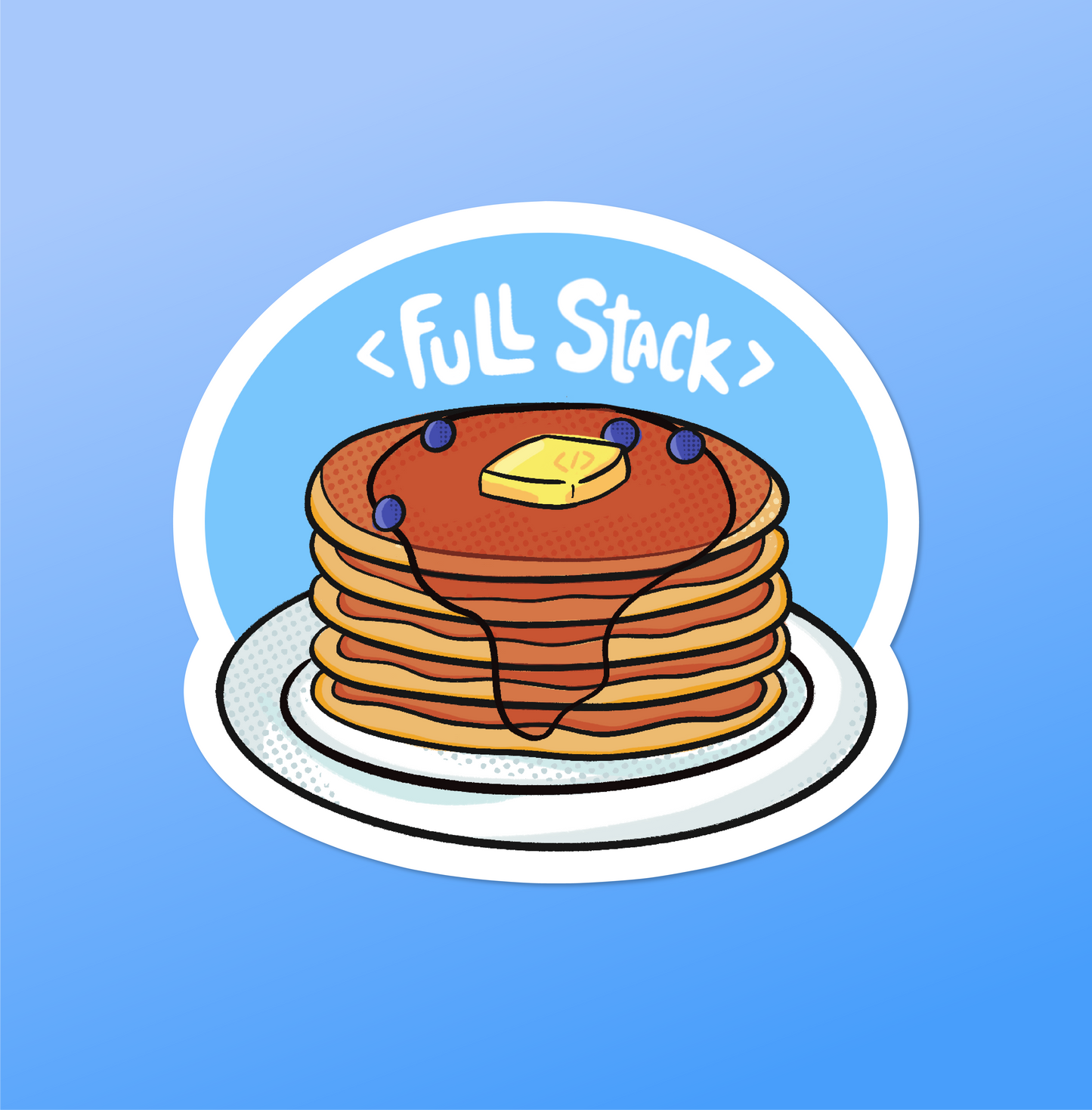 Full Stack Developer Vinyl Sticker