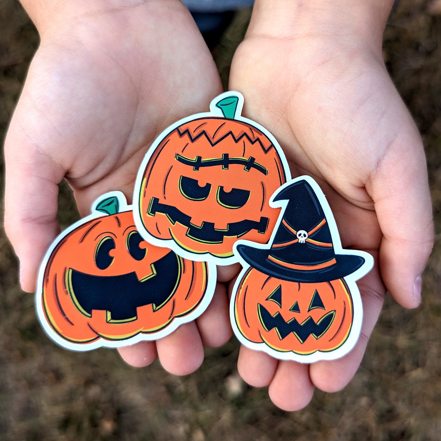 Frankenstein Pumpkin Jack O'Lantern Sticker