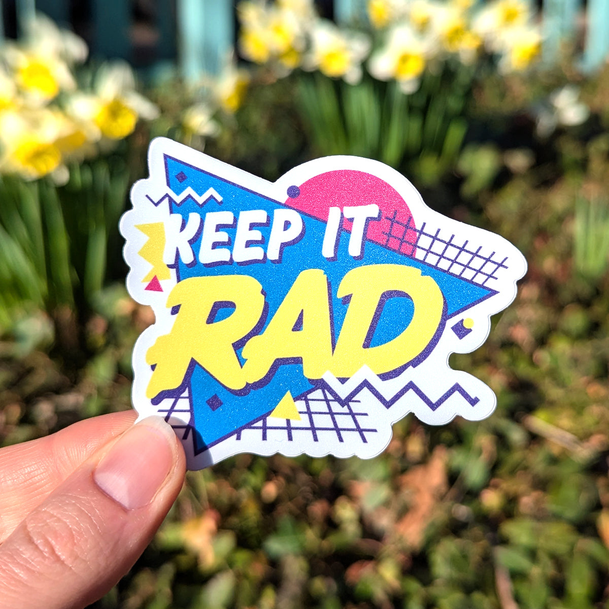 Keep it Rad 90s Style Sticker