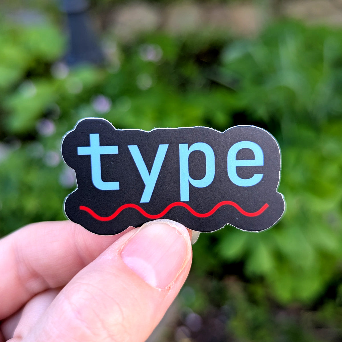 "Type" Syntax Error Developer Sticker