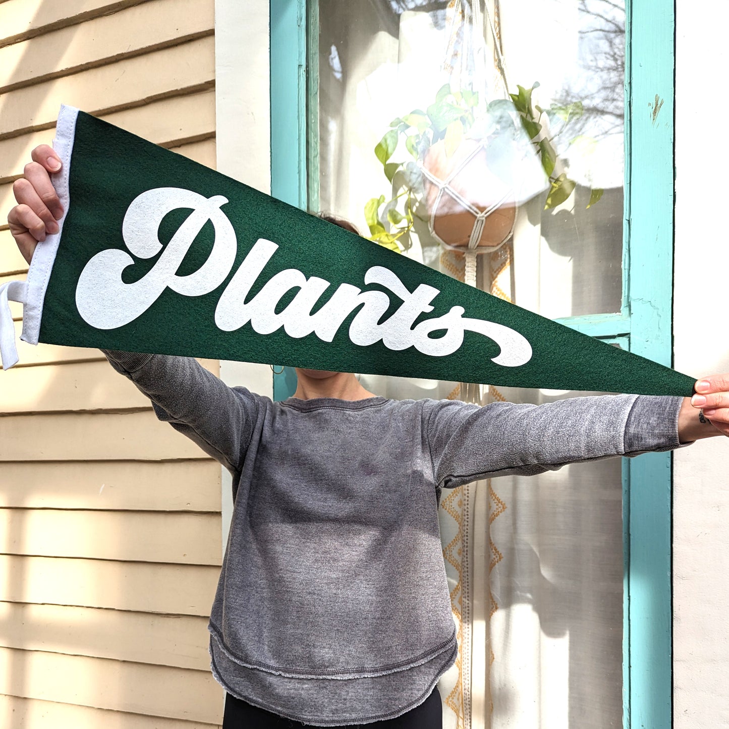 Green Plants Felt Pennant