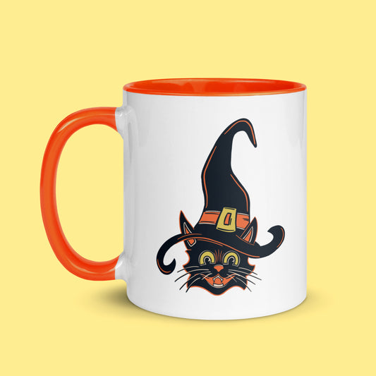 Witch Cat Halloween Coffee Mug