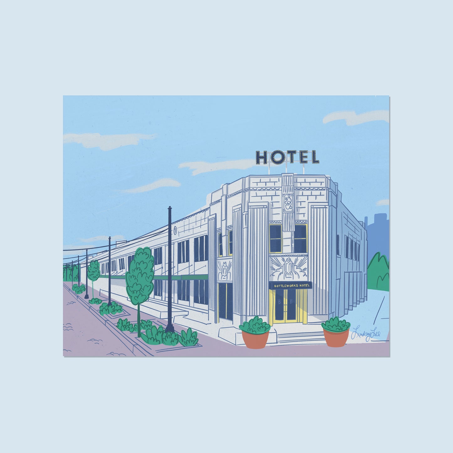 Bottleworks Hotel, Indianapolis Print