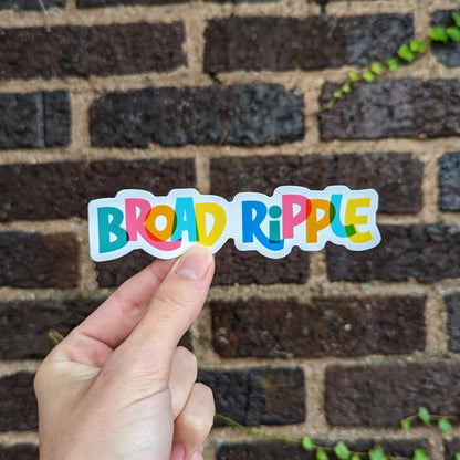 Broad Ripple Indiana Sticker