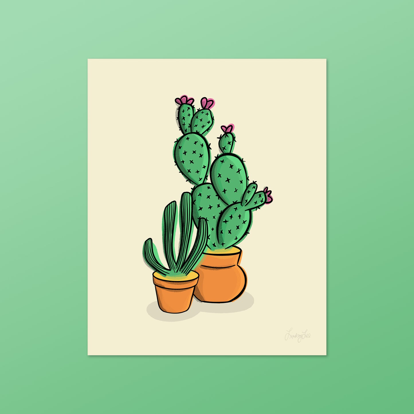 Cacti Houseplants Print