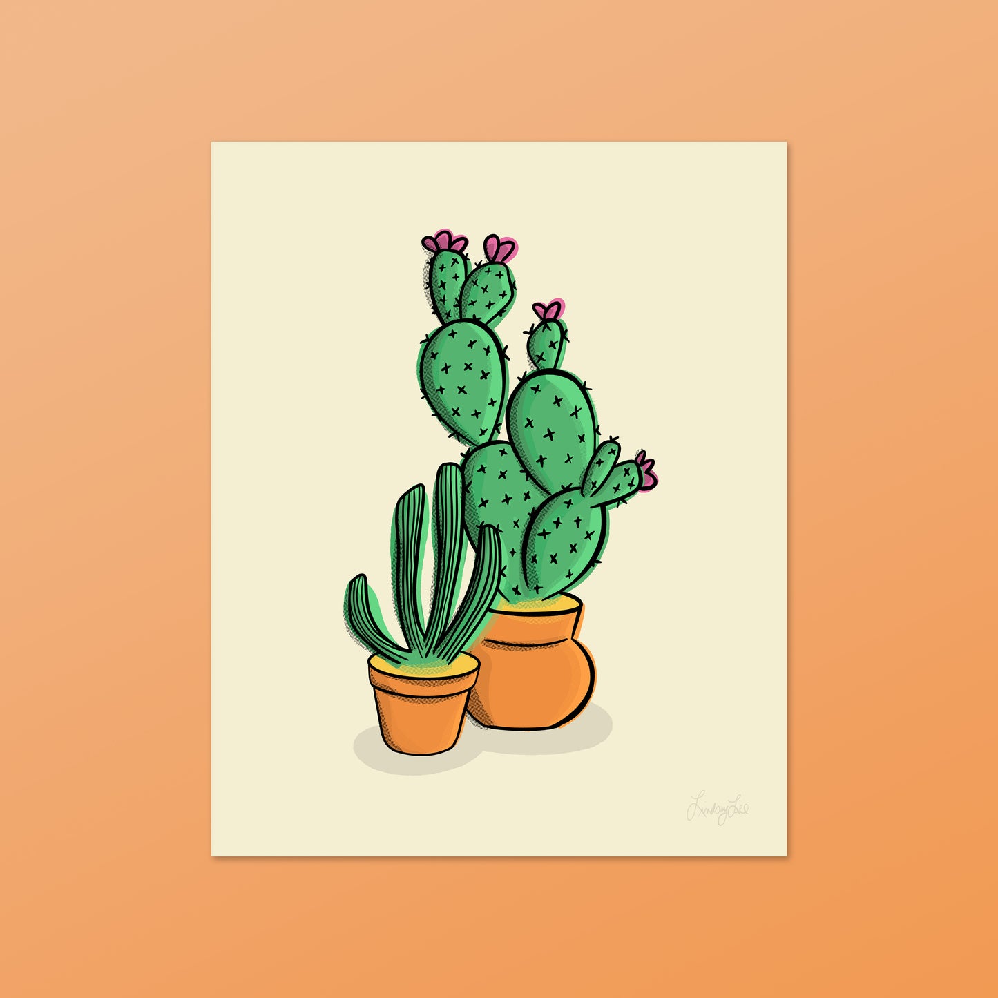 Cacti Houseplants Print