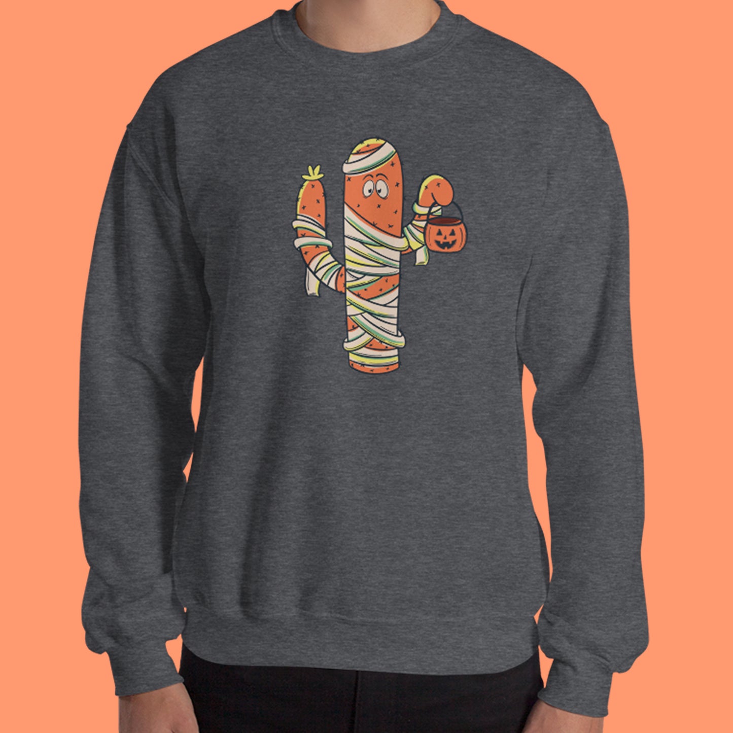 Cactus Mummy Halloween Sweatshirt