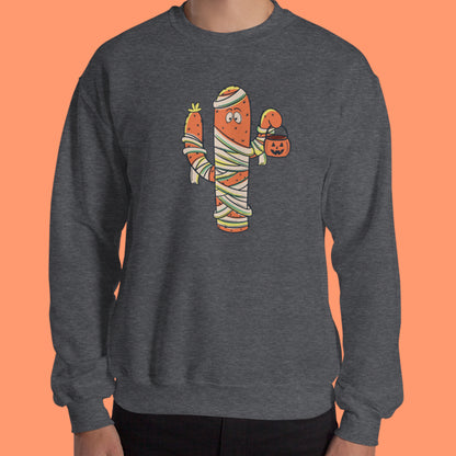 Cactus Mummy Halloween Sweatshirt