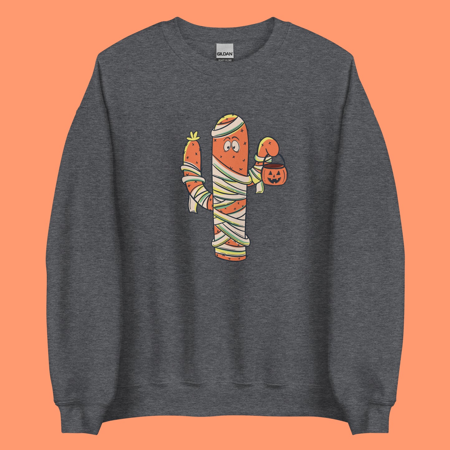 Cactus Mummy Halloween Sweatshirt