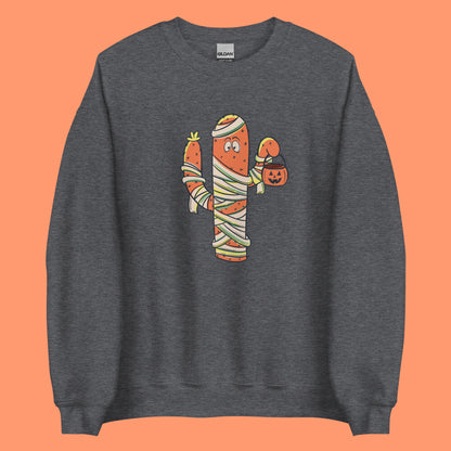 Cactus Mummy Halloween Sweatshirt