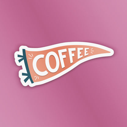 Coffee Pennant Sticker