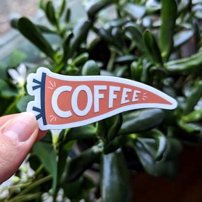 Coffee Pennant Sticker