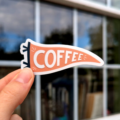 Coffee Pennant Sticker