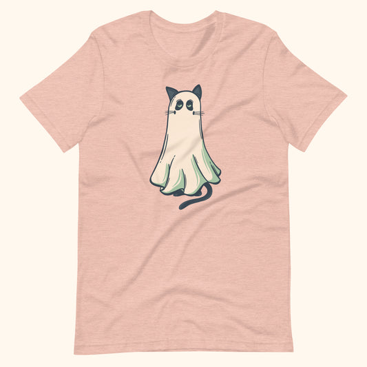 Ghost Cat Halloween T-Shirt