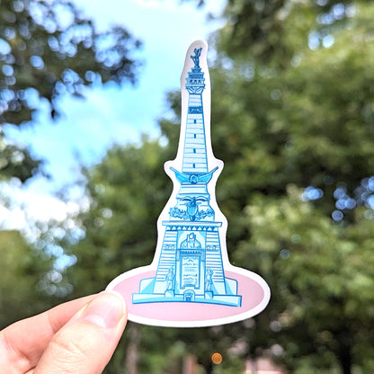 Soldiers and Sailors Monument Circle Sticker