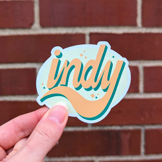 Indy Vinyl Magnet