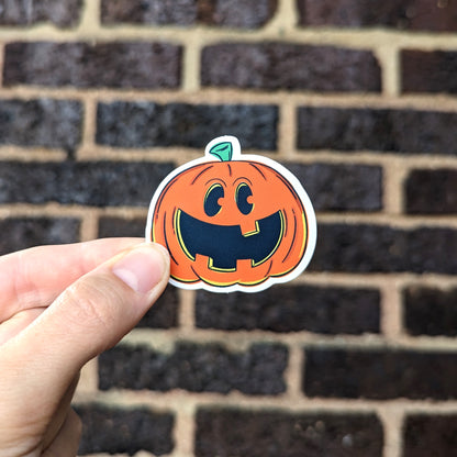 Classic Jack O'Lantern Pumpkin Sticker