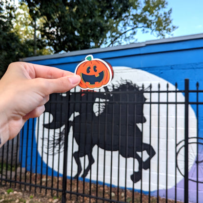 Classic Jack O'Lantern Pumpkin Sticker