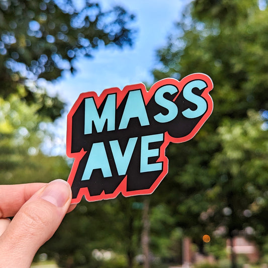 Mass Ave, Indiana Sticker