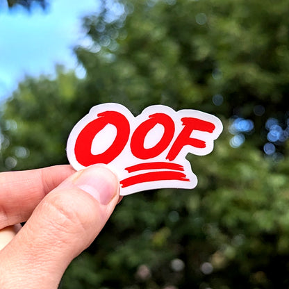 Funny Oof Emoji Sticker