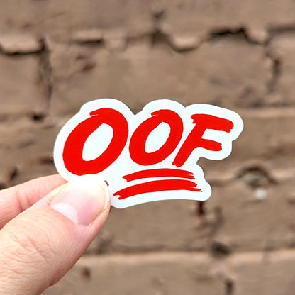 Funny Oof Emoji Sticker