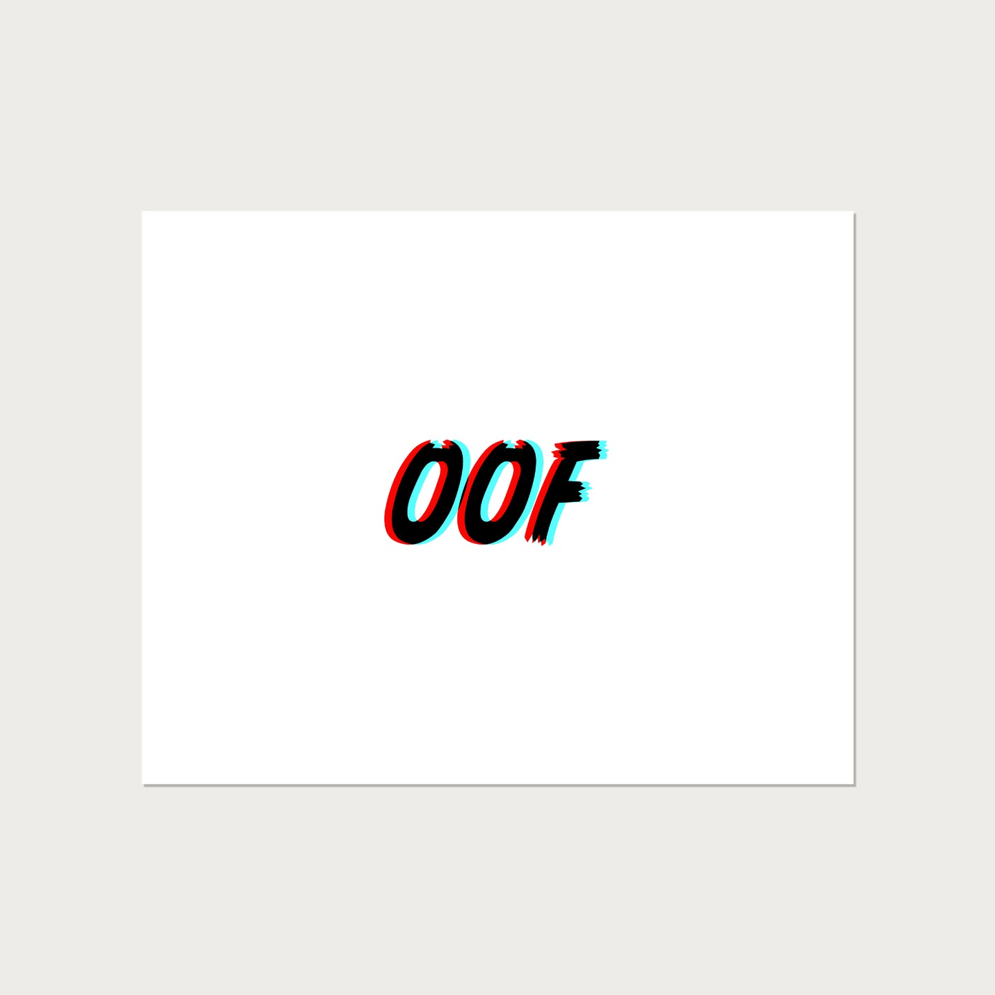 Oof Art Print