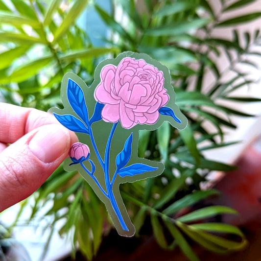 Peony Sticker