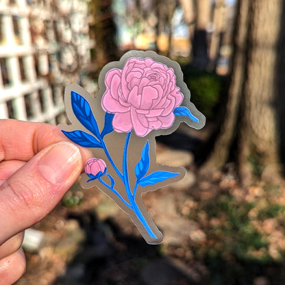 Peony Sticker