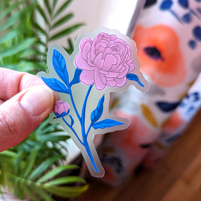 Peony Sticker