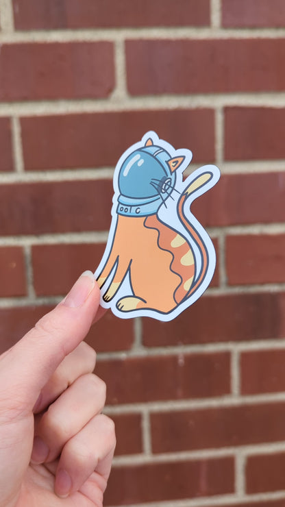 Astronaut Space Cat Vinyl Magnet