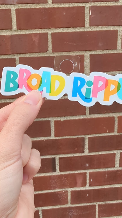 Broad Ripple Indiana Sticker