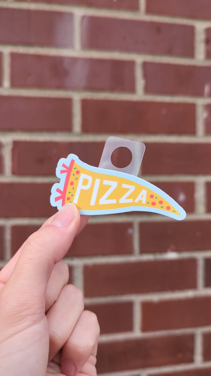 Pizza Pennant Waterproof Vinyl Sticker