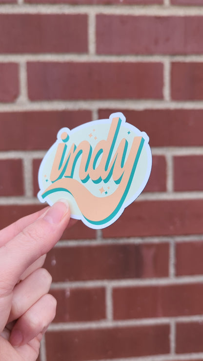 Indy Vinyl Magnet