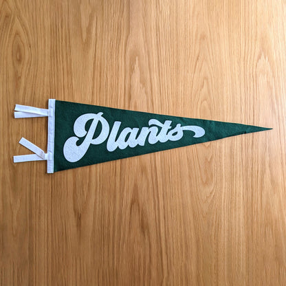 Green Plants Felt Pennant