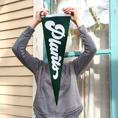 Green Plants Felt Pennant