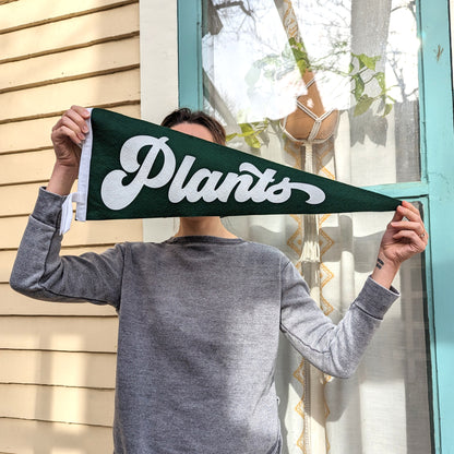 Green Plants Felt Pennant