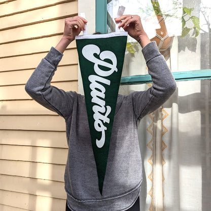 Green Plants Felt Pennant