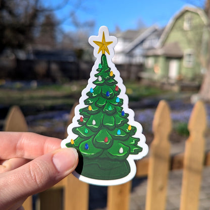 Vintage Ceramic Christmas Tree Sticker