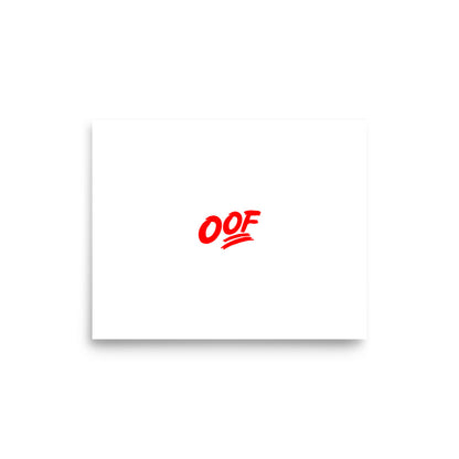 Oof Print, Emoji Style
