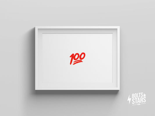 Keep it 100 Art Print